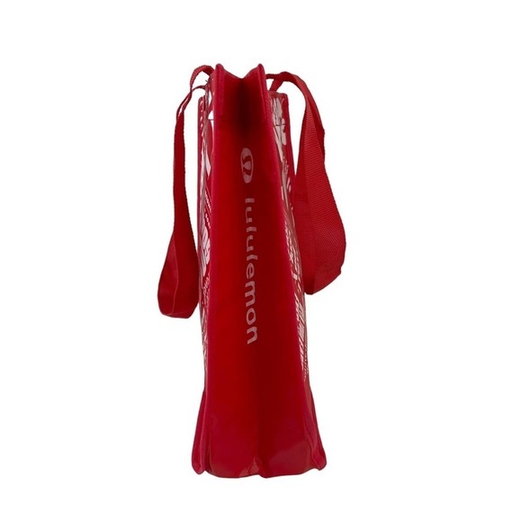 Lululemon Manifesto Dance Sing Floss and Travel Shopping Tote Bag Red White - Picture 5 of 14